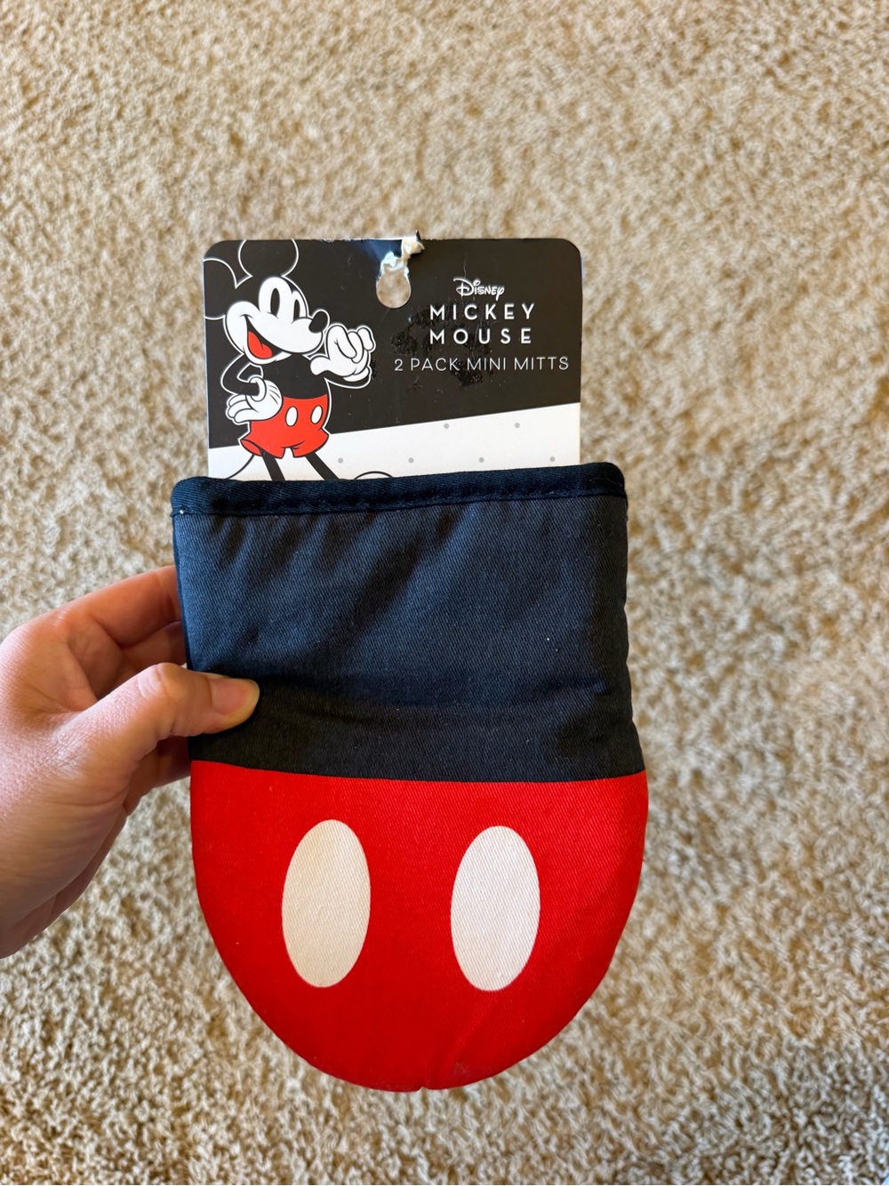Disney Mickey Mouse 2 Pack Mini Oven Mitts